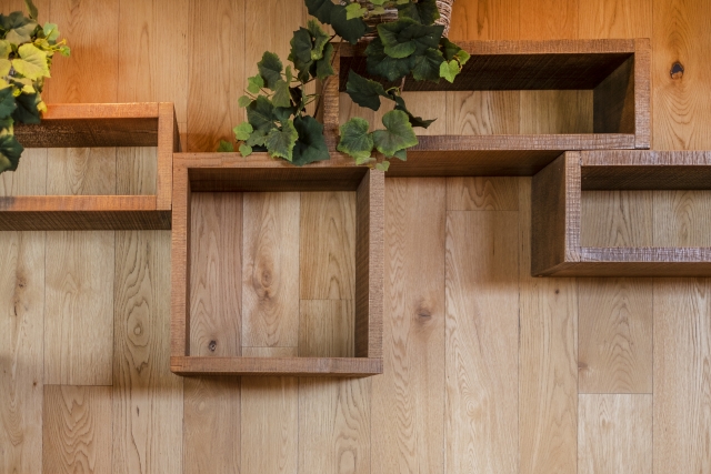 すっきりした棚